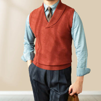 Men's Slim Fit Knit Vest Elegant Stylish Lightweight Design