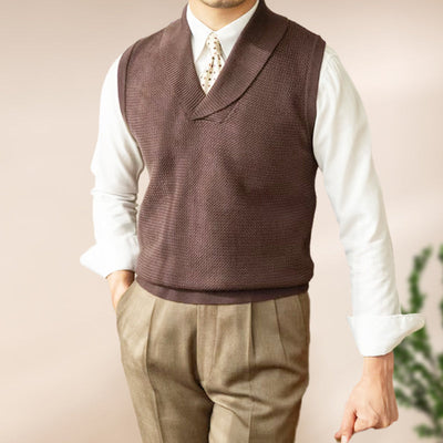 Men's Slim Fit Knit Vest Elegant Stylish Lightweight Design