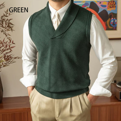 Men's Slim Fit Knit Vest Elegant Stylish Lightweight Design