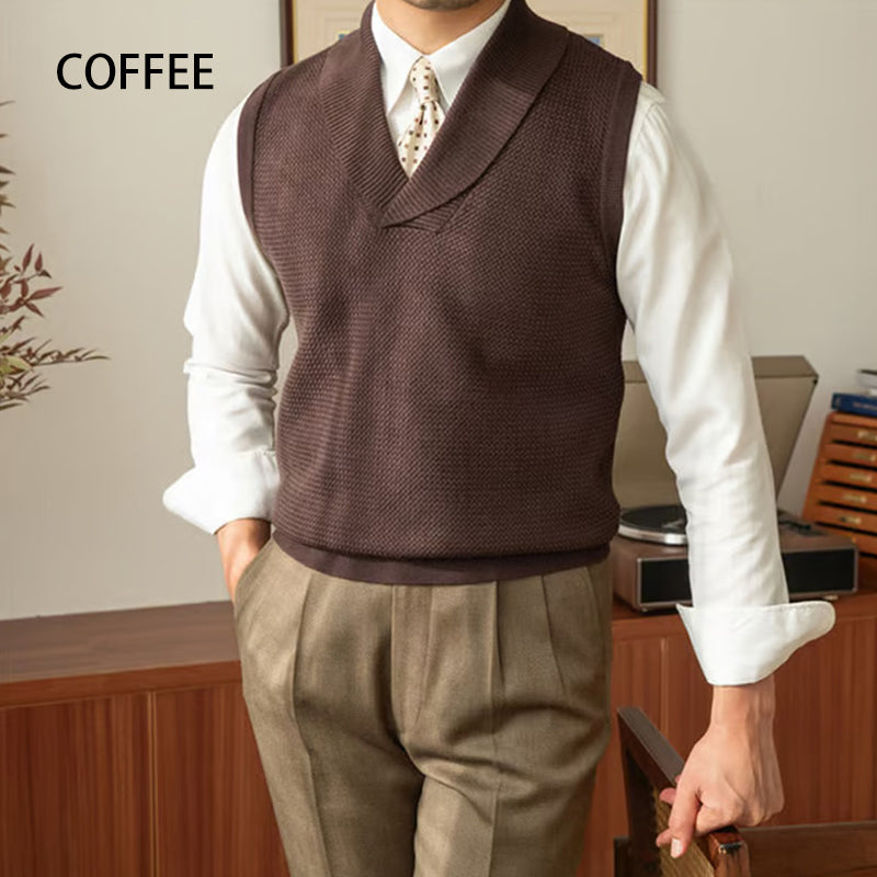 Men's Slim Fit Knit Vest Elegant Stylish Lightweight Design