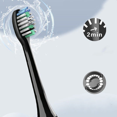 Sonic Electric Toothbrush Set With Soft Bristles For Gentle Cleaning