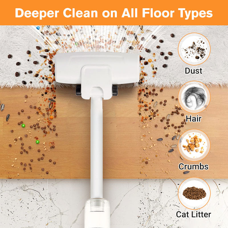 Cordless Vacuum Cleaner Powerful 6000PA Suction For Home And Car