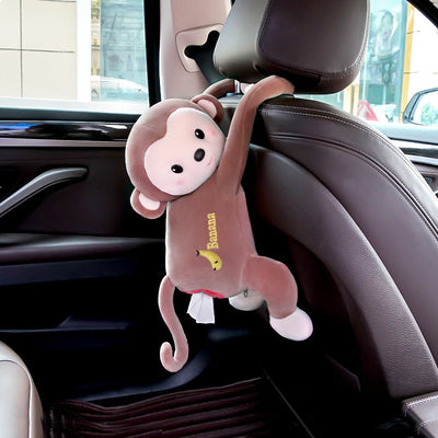 Car-mounted Tissue Box With Dual-purpose Trash And Storage Container