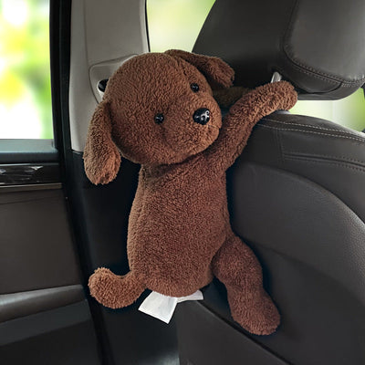 Car-mounted Tissue Box With Dual-purpose Trash And Storage Container