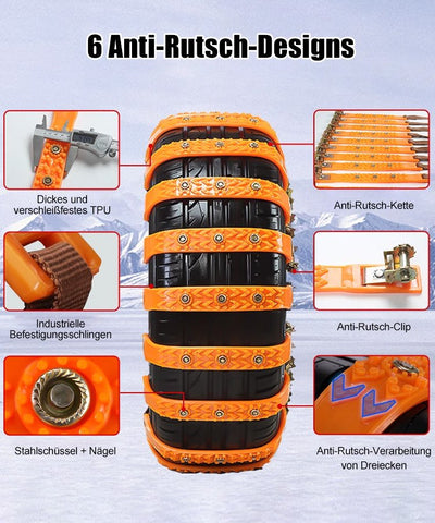 Non Slip Tire Chain For Compatible Cars Easy Fit And Durable