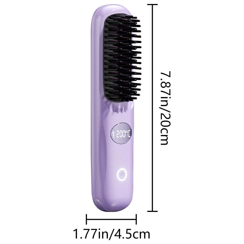 Cordless Hair Straightener With LED Display Portable Styling Tool
