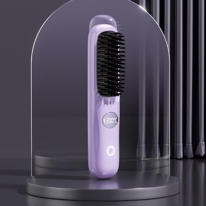 Cordless Hair Straightener With LED Display Portable Styling Tool