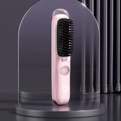 Cordless Hair Straightener With LED Display Portable Styling Tool