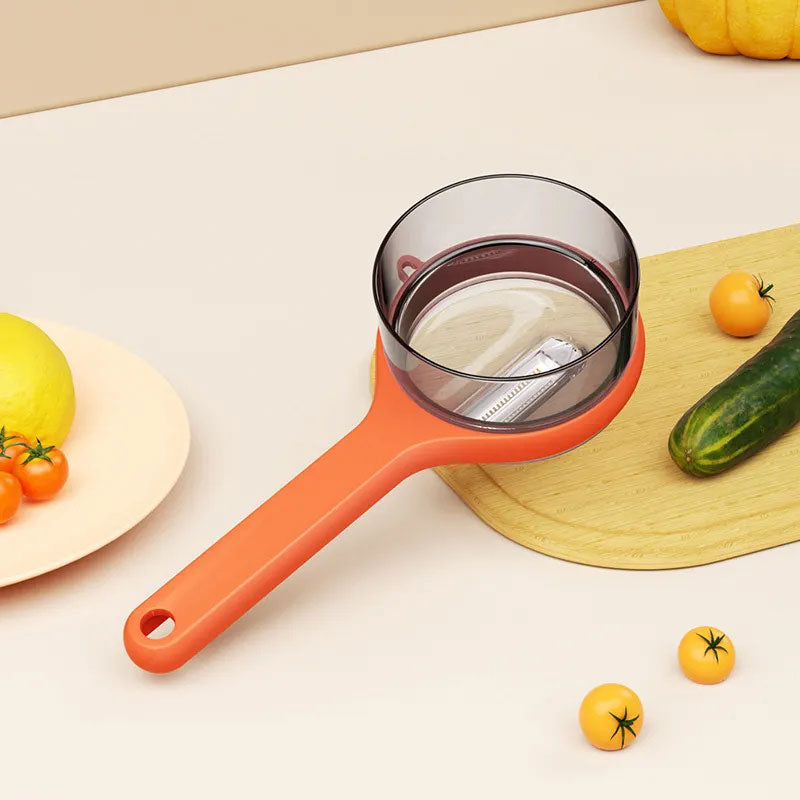 Multifunctional Peeler With Built-in Debris Storage Bucket Kitchen Tool