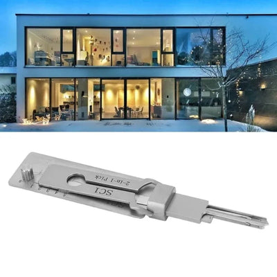 Stainless Steel Key Decoder Professional Locksmith Tool For Precision