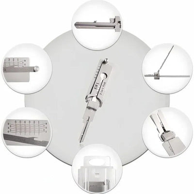 Stainless Steel Key Decoder Professional Locksmith Tool For Precision