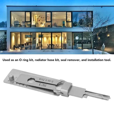 Stainless Steel Key Decoder Professional Locksmith Tool For Precision