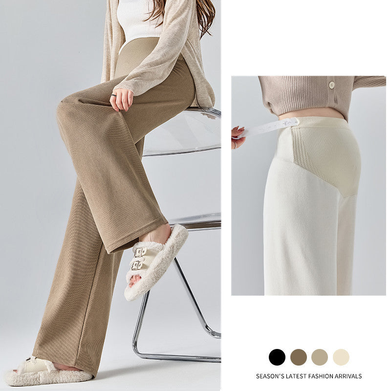 Pregnancy Belly Support Pants Wide Leg Comfortable Maternity Wear