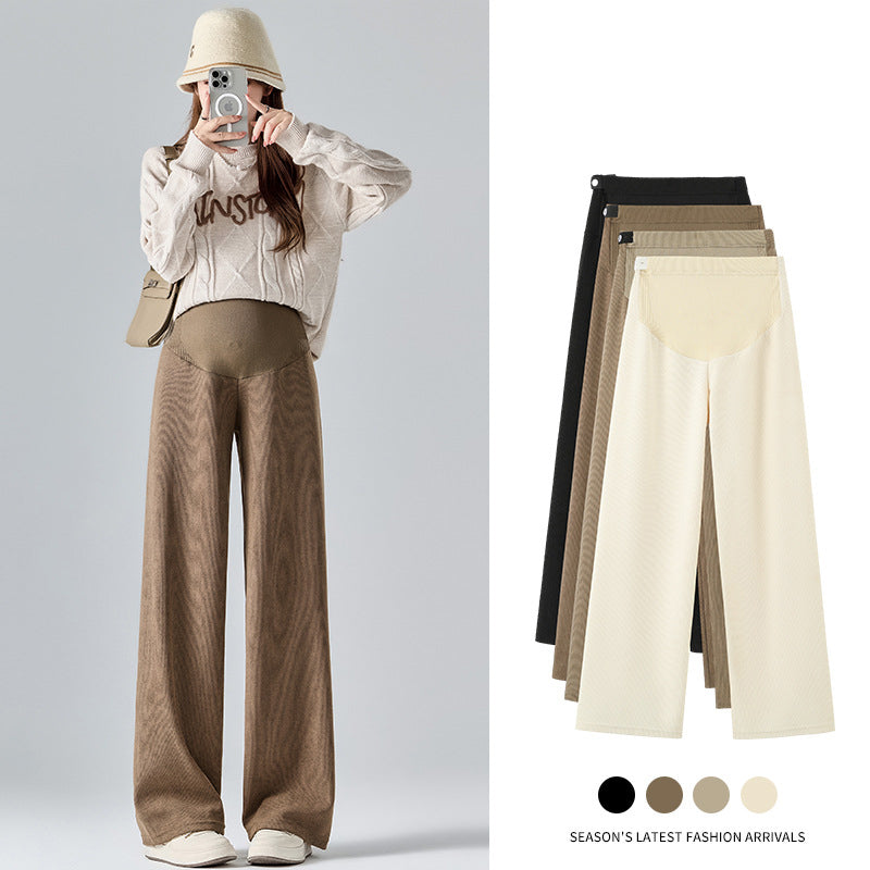 Pregnancy Belly Support Pants Wide Leg Comfortable Maternity Wear
