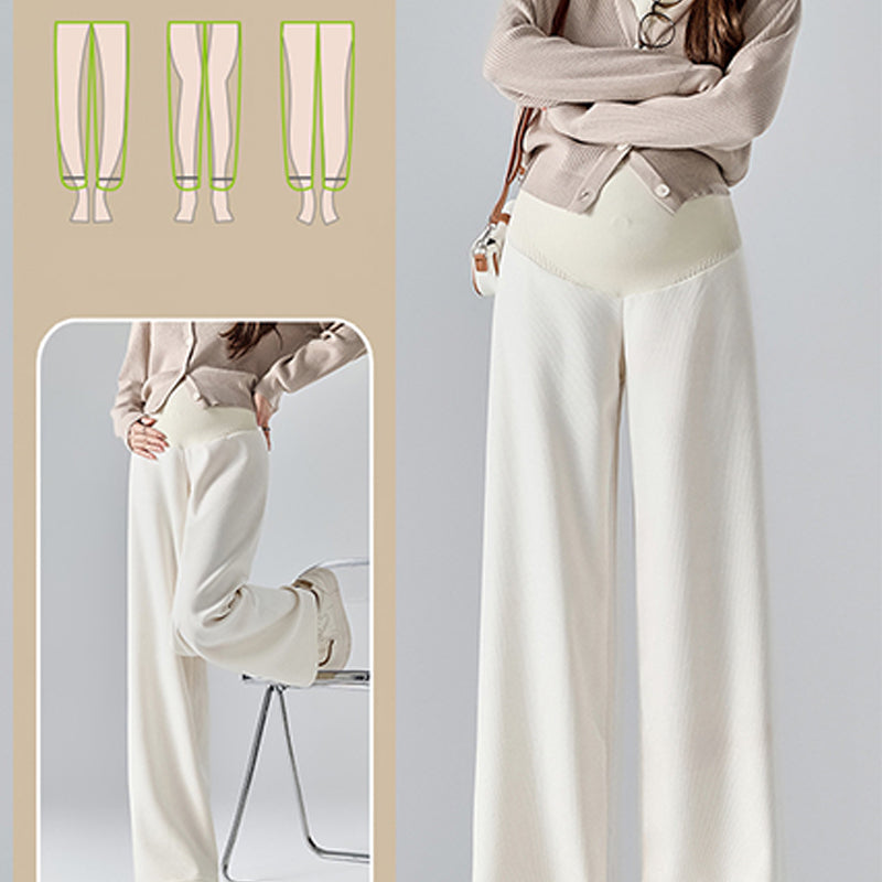 Pregnancy Belly Support Pants Wide Leg Comfortable Maternity Wear