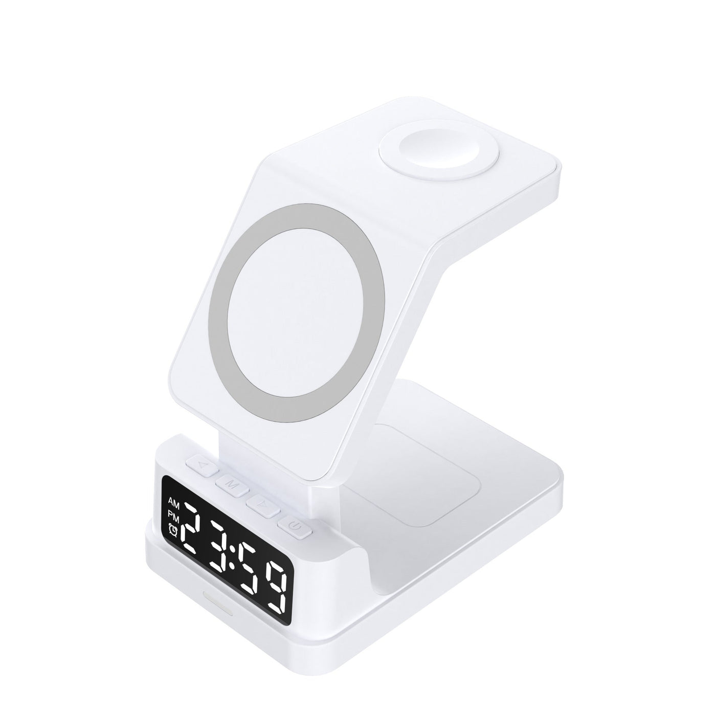 Multi-Function Magnetic Wireless Charger With LED Clock Display