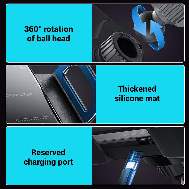 Magnetic Phone Holder For Car With Adjustable Strong Grip Mount