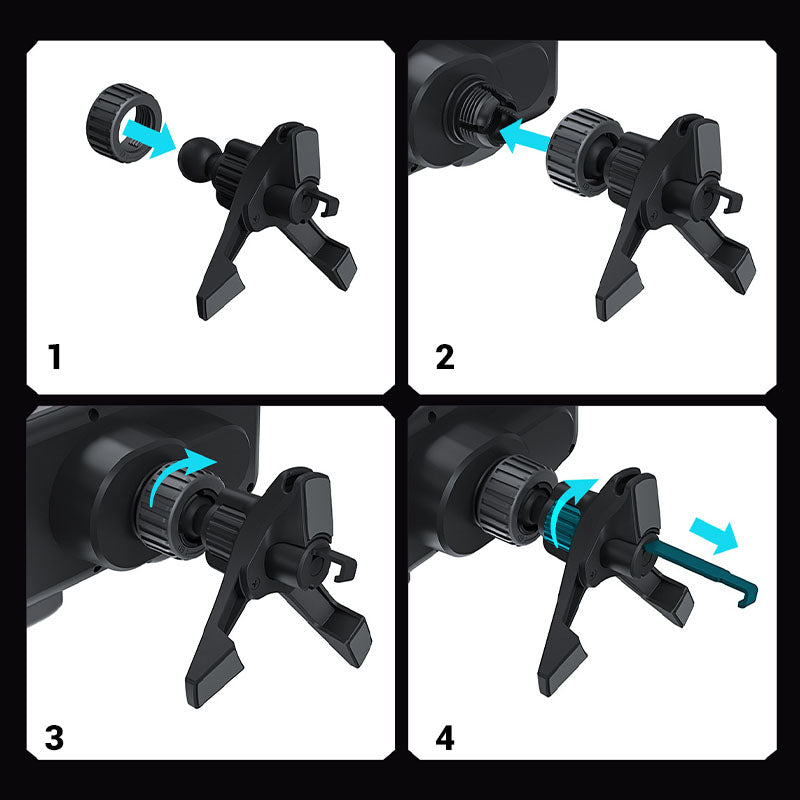 Magnetic Phone Holder For Car With Adjustable Strong Grip Mount