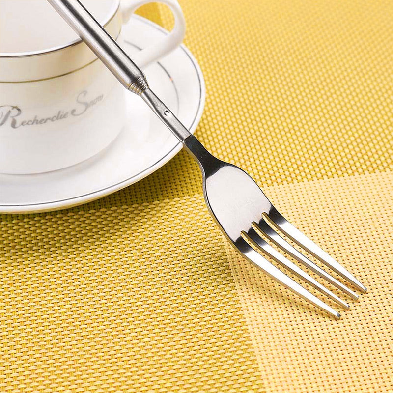 Stainless Steel Extendable Fork For Camping And Outdoor Use