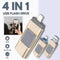 4-in-1 Mobile Phone USB Flash Drive Multiport Storage Device