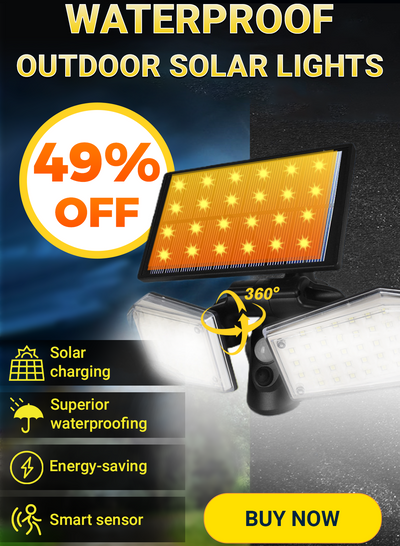 Waterproof Outdoor Solar Motion Sensor Lights For Garden Pathways