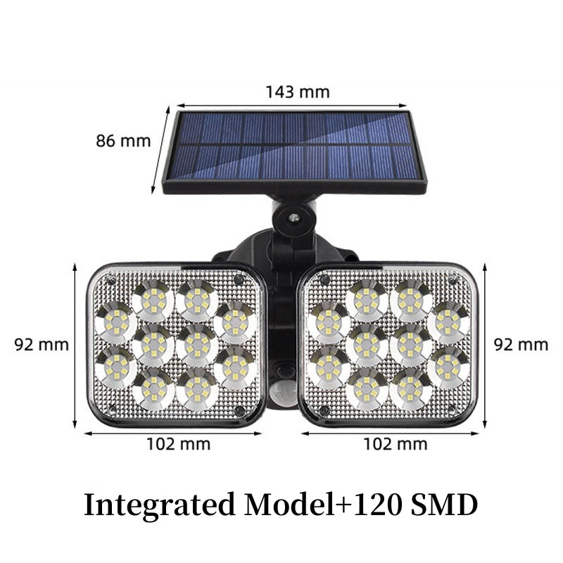 Waterproof Outdoor Solar Motion Sensor Lights For Garden Pathways