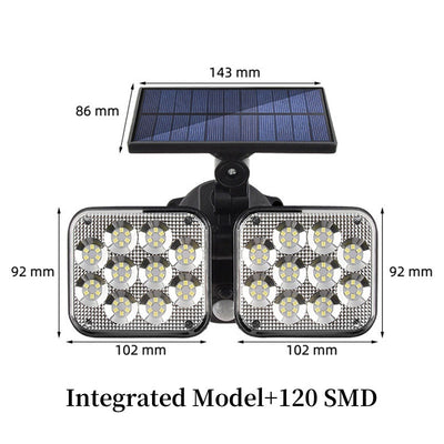 Waterproof Outdoor Solar Motion Sensor Lights For Garden Pathways