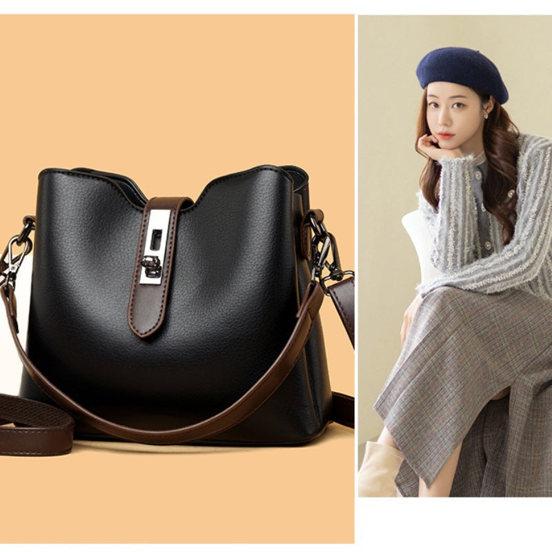 PU Leather Crossbody Bag Large Capacity Multi-Layer Stylish Design