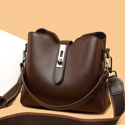 PU Leather Crossbody Bag Large Capacity Multi-Layer Stylish Design