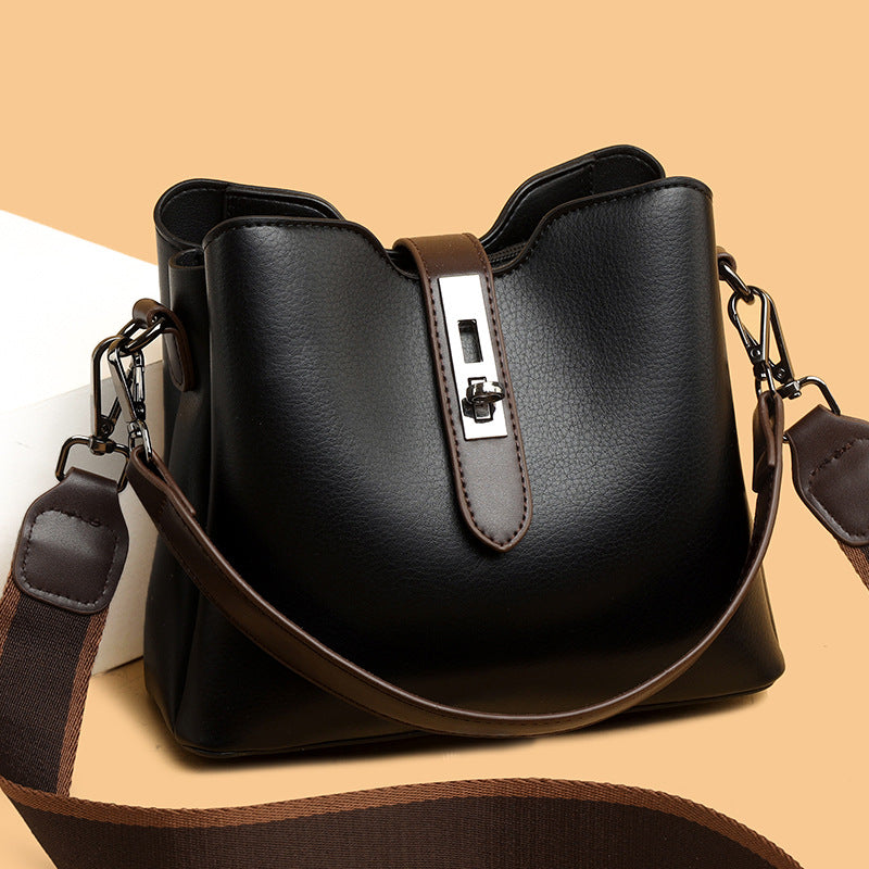 PU Leather Crossbody Bag Large Capacity Multi-Layer Stylish Design