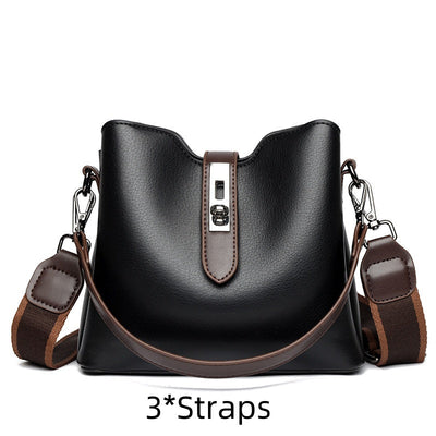 PU Leather Crossbody Bag Large Capacity Multi-Layer Stylish Design