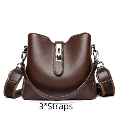 PU Leather Crossbody Bag Large Capacity Multi-Layer Stylish Design