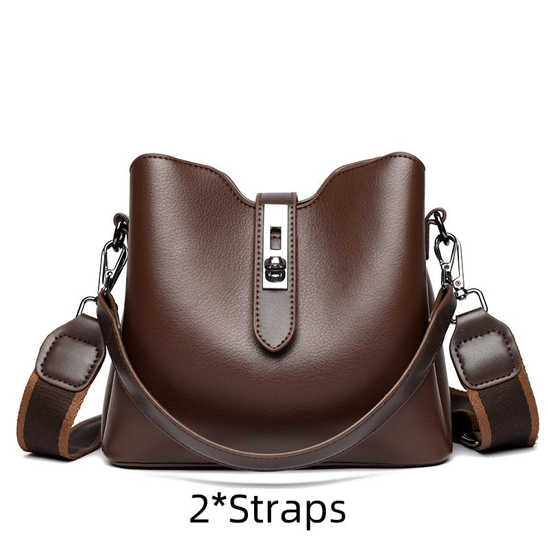 PU Leather Crossbody Bag Large Capacity Multi-Layer Stylish Design