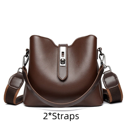 PU Leather Crossbody Bag Large Capacity Multi-Layer Stylish Design