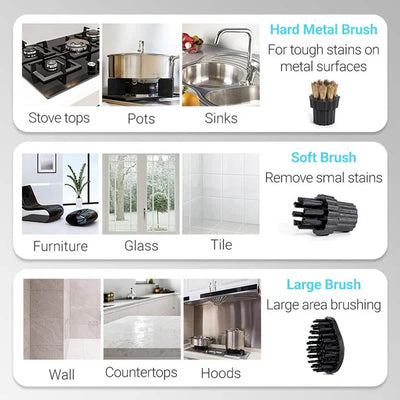 2500W Handheld Steam Cleaner High Temperature Pressurized Steam