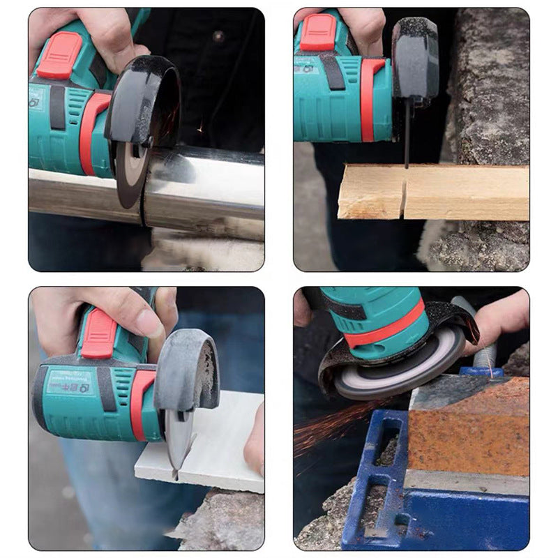 Cordless Brush Angle Grinder Kit Powerful Portable Tool Set
