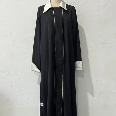 Women's Ankle-Length Dress Classic Solid Color Lapel Design