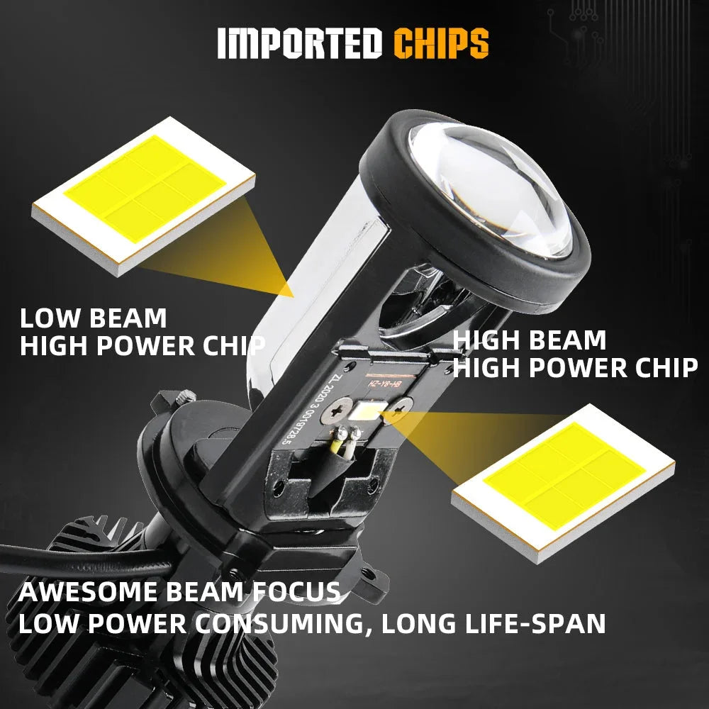 Mini Universal Projector LED Headlight For Cars And Motorcycles