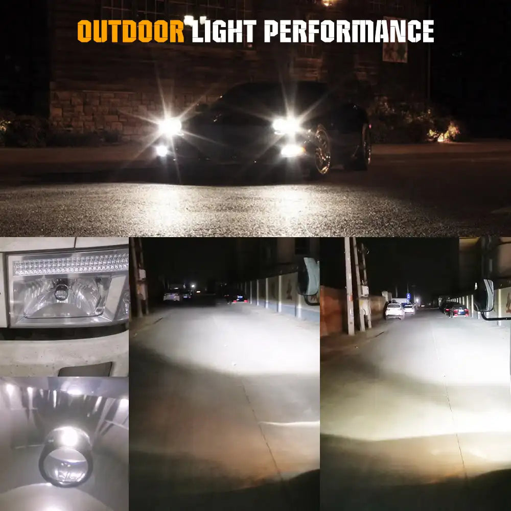 Mini Universal Projector LED Headlight For Cars And Motorcycles