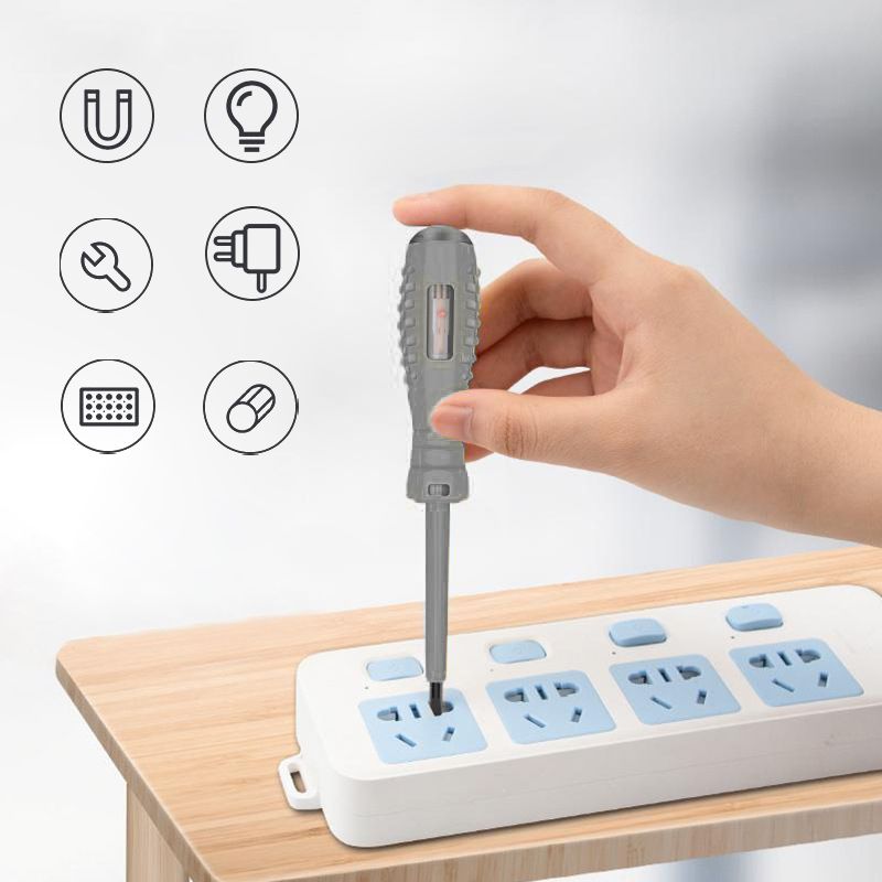 Magnetic Screwdriver Tester Pen With Built-In Electrical Tester Tool