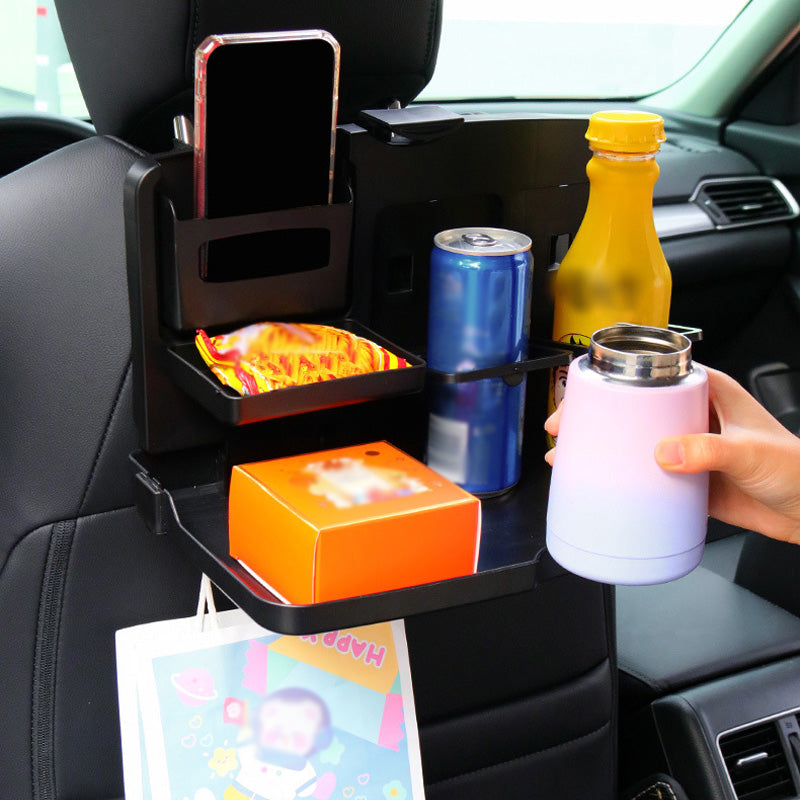Foldable Car Backseat Tray Portable Travel Food Table Organizer