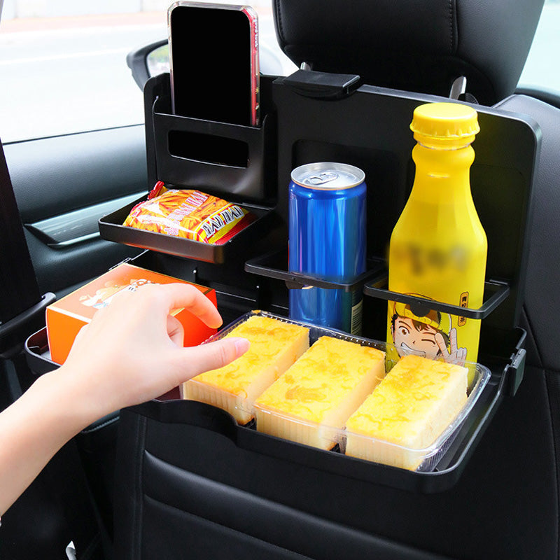 Foldable Car Backseat Tray Portable Travel Food Table Organizer