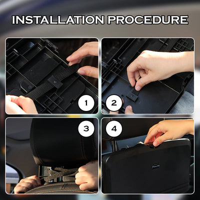 Foldable Car Backseat Tray Portable Travel Food Table Organizer