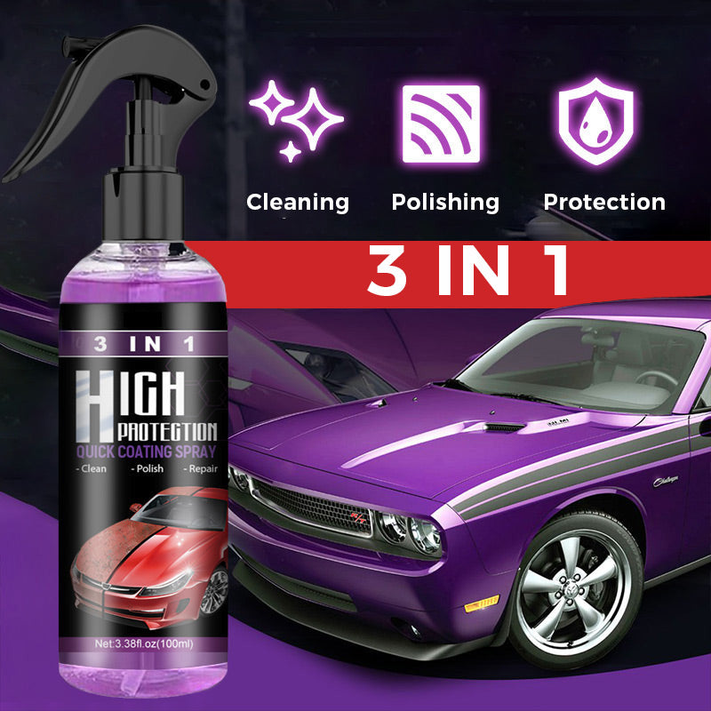 3 In 1 Quick Protection Car Coating Spray For Shine
