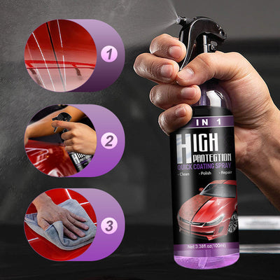 3 In 1 Quick Protection Car Coating Spray For Shine