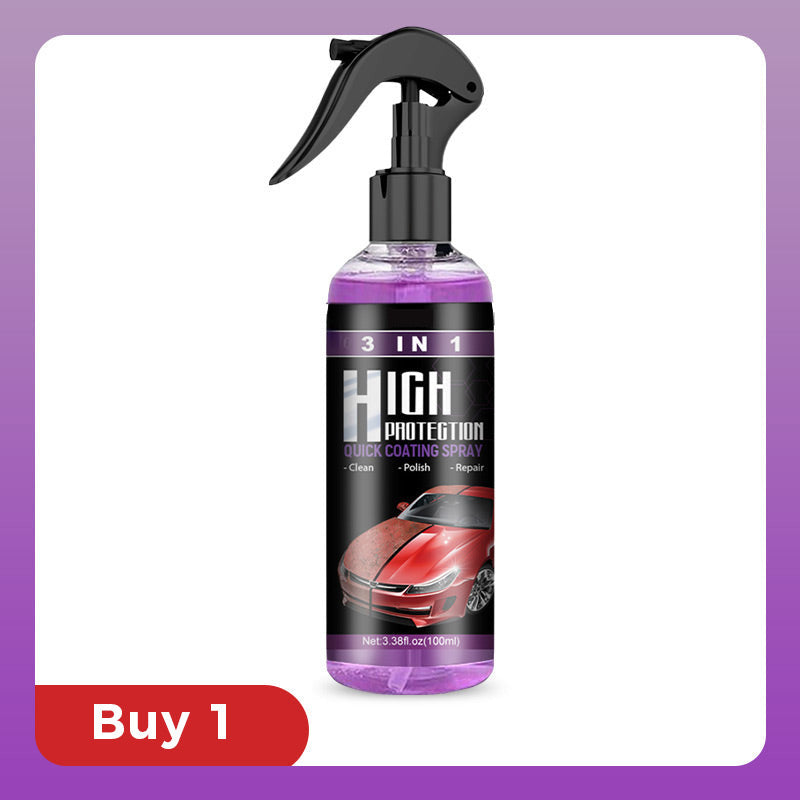 3 In 1 Quick Protection Car Coating Spray For Shine