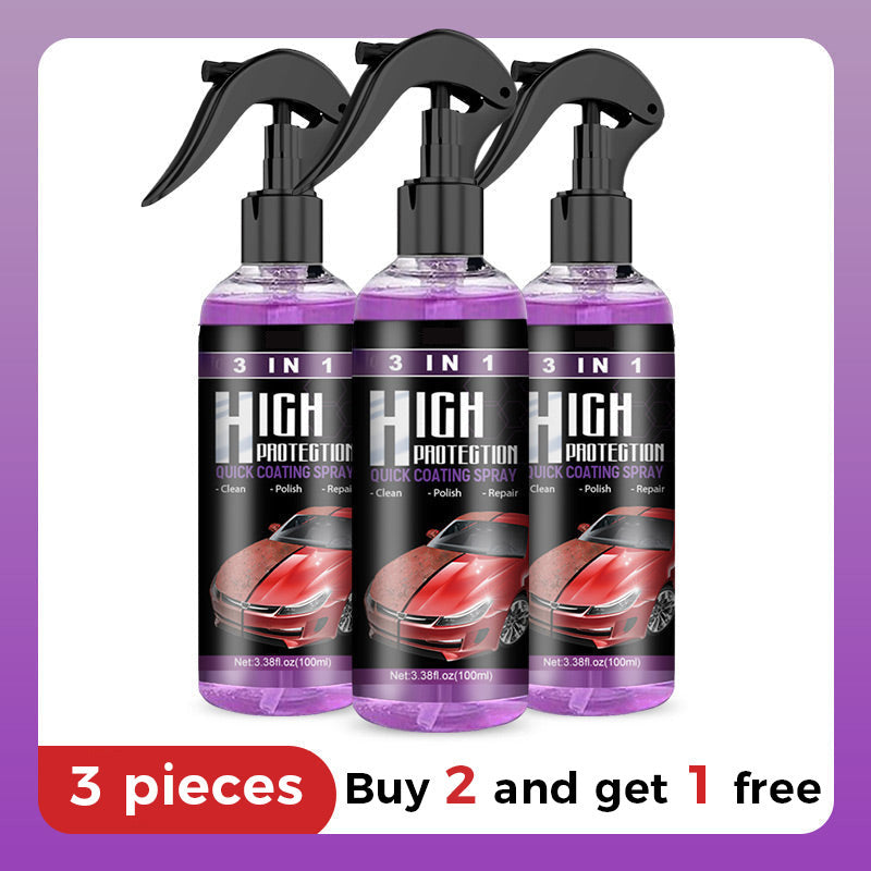 3 In 1 Quick Protection Car Coating Spray For Shine