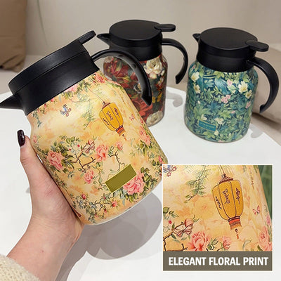 1000ml Vacuum Insulated Teapot With Built-in Strainer Durable Design