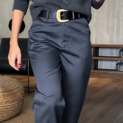 Women's High Waist Blazer Pants Casual Straight Fit Stylish
