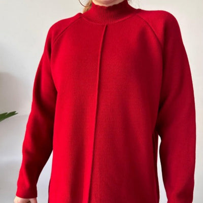 Women's Knit Two-Piece Set Solid Color Comfortable Top And Pants